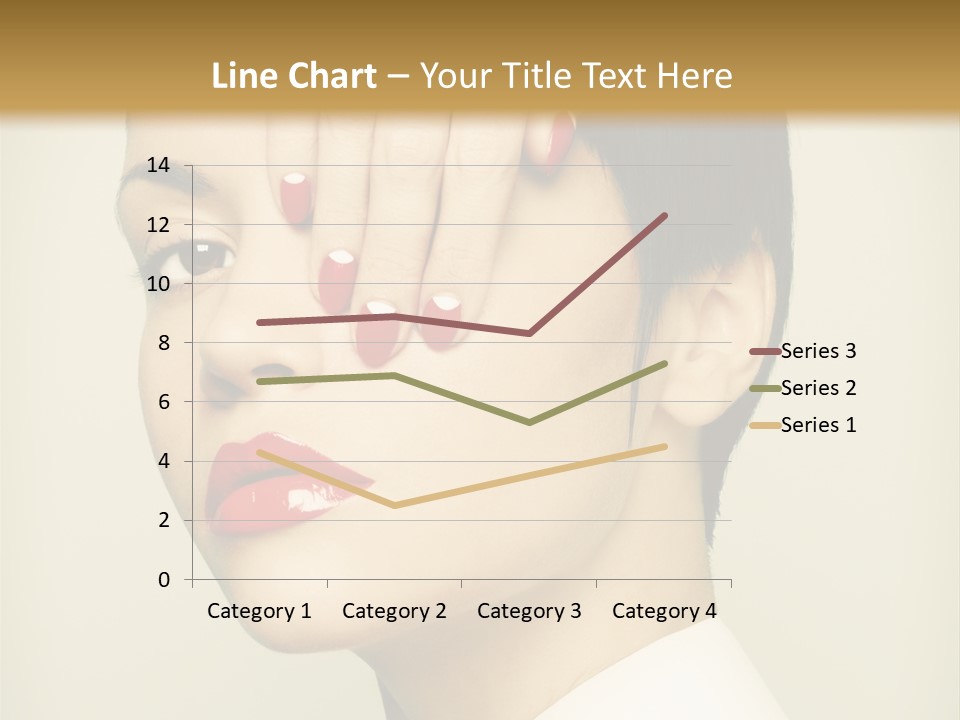 Vogue Lovely Caucasian PowerPoint Template