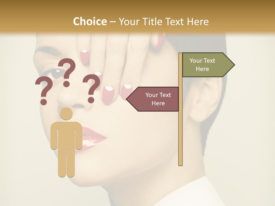 Vogue Lovely Caucasian PowerPoint Template