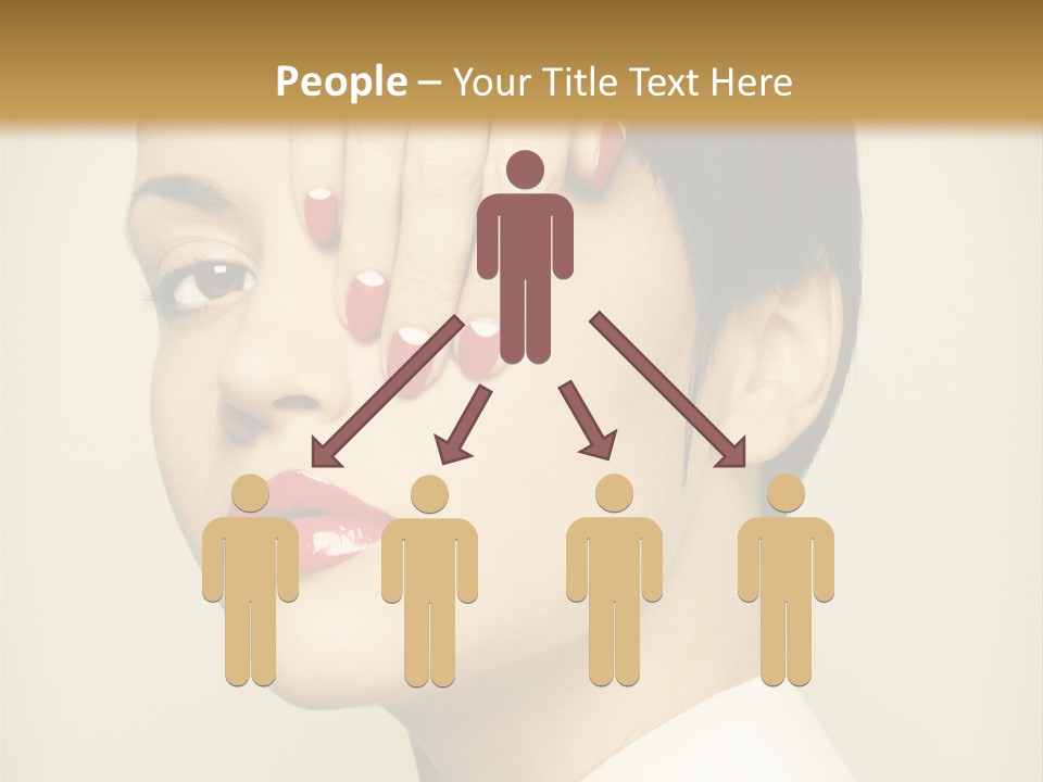 Vogue Lovely Caucasian PowerPoint Template