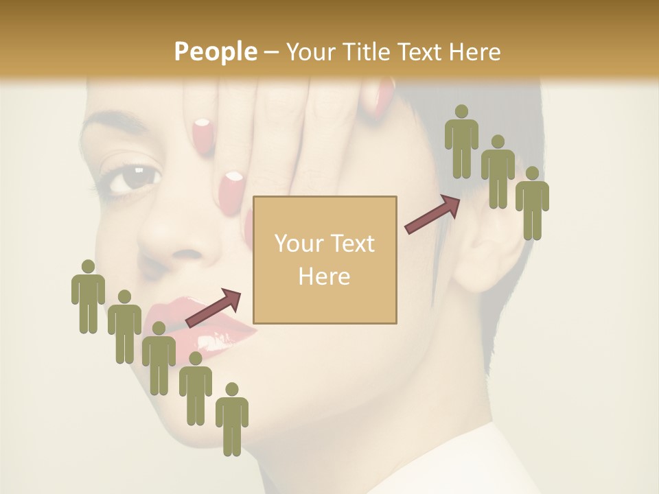 Vogue Lovely Caucasian PowerPoint Template