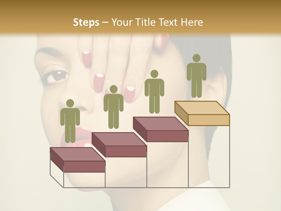 Vogue Lovely Caucasian PowerPoint Template