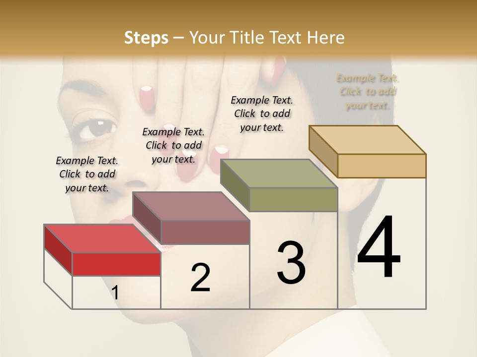 Vogue Lovely Caucasian PowerPoint Template