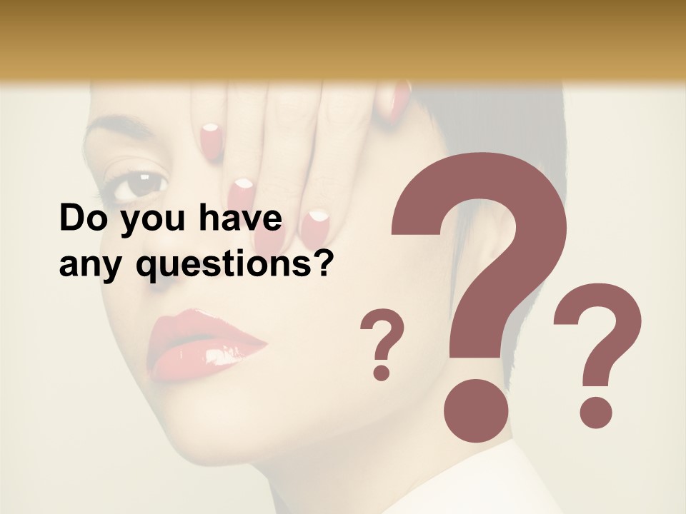 Vogue Lovely Caucasian PowerPoint Template