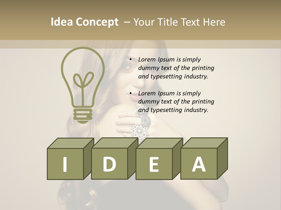 Fashion Charming Charm PowerPoint Template