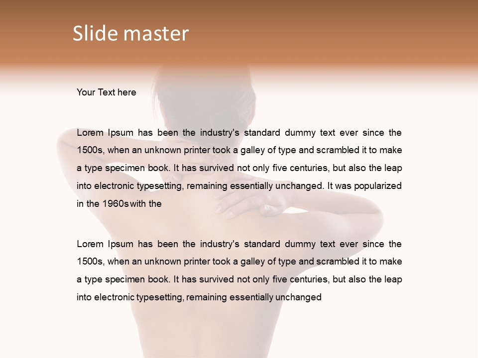 Stress Fingers Skin PowerPoint Template