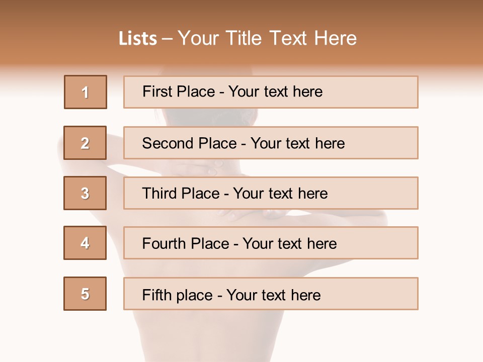 Stress Fingers Skin PowerPoint Template
