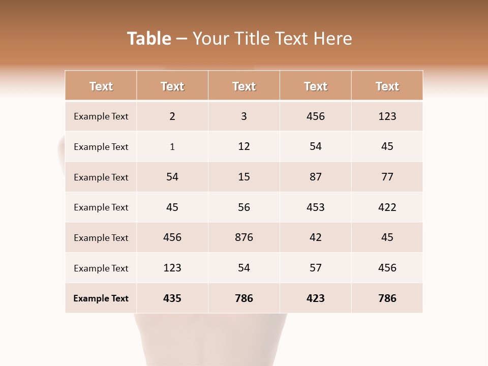 Stress Fingers Skin PowerPoint Template