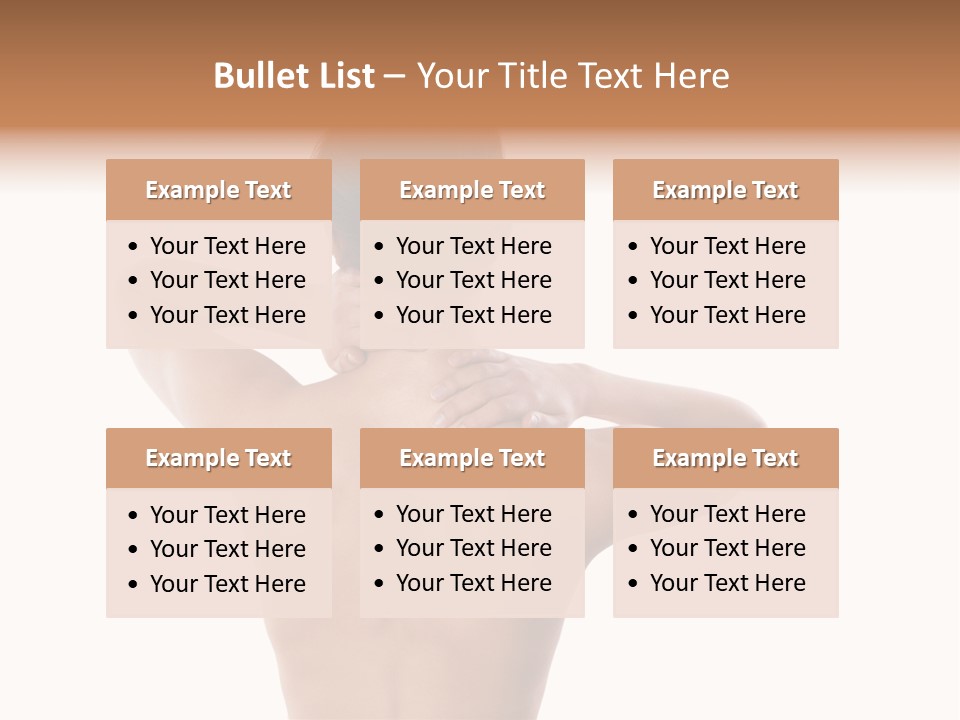 Stress Fingers Skin PowerPoint Template