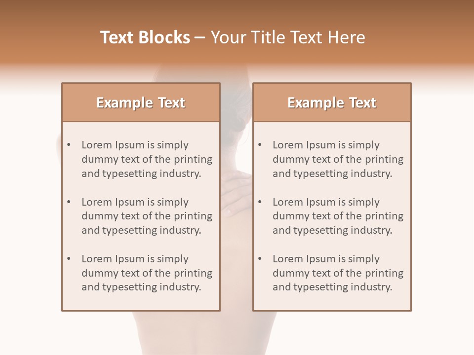 Stress Fingers Skin PowerPoint Template