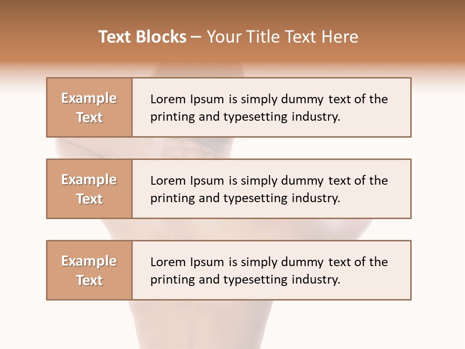 Stress Fingers Skin PowerPoint Template