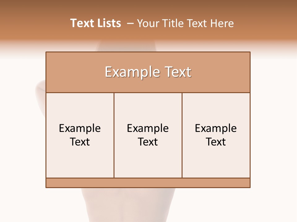 Stress Fingers Skin PowerPoint Template
