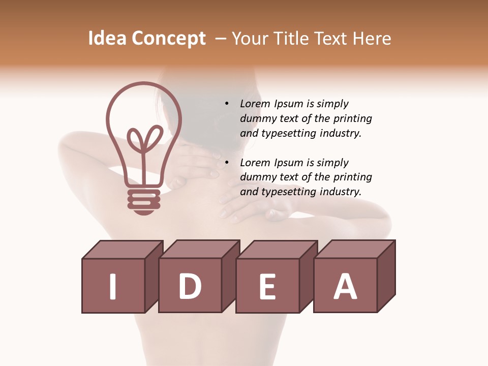 Stress Fingers Skin PowerPoint Template