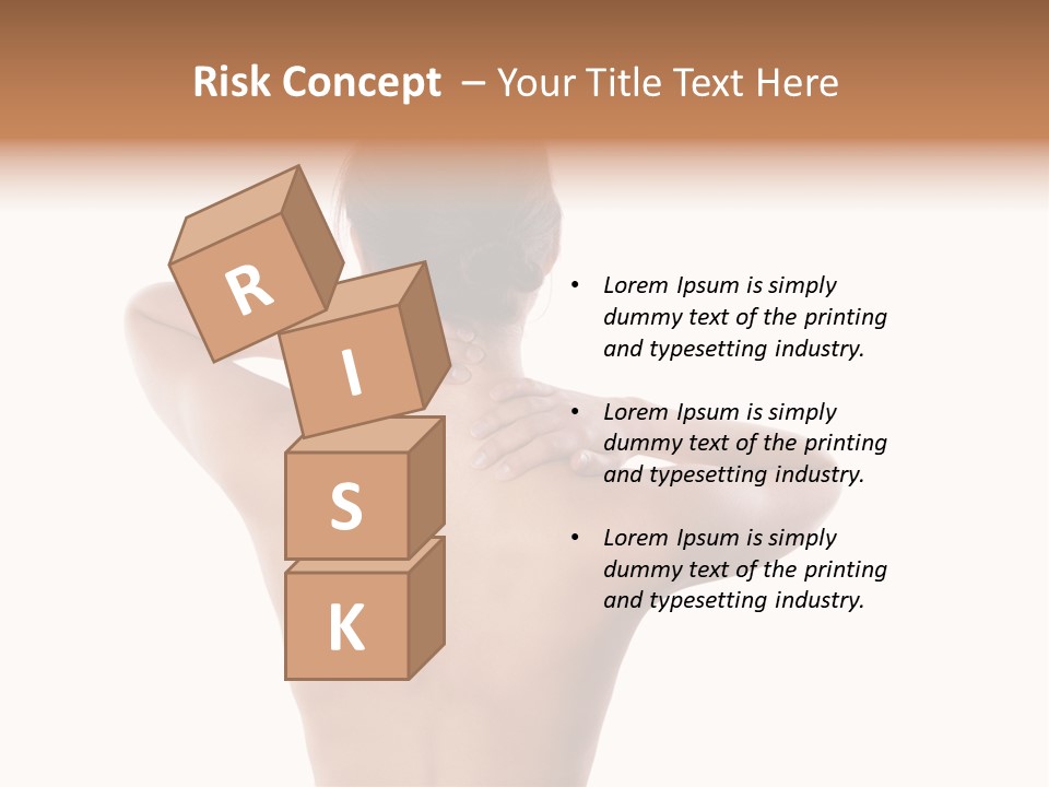 Stress Fingers Skin PowerPoint Template