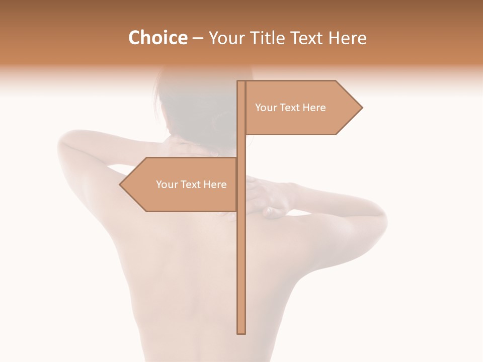 Stress Fingers Skin PowerPoint Template