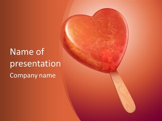 Ice Cream Transparent Ice PowerPoint Template