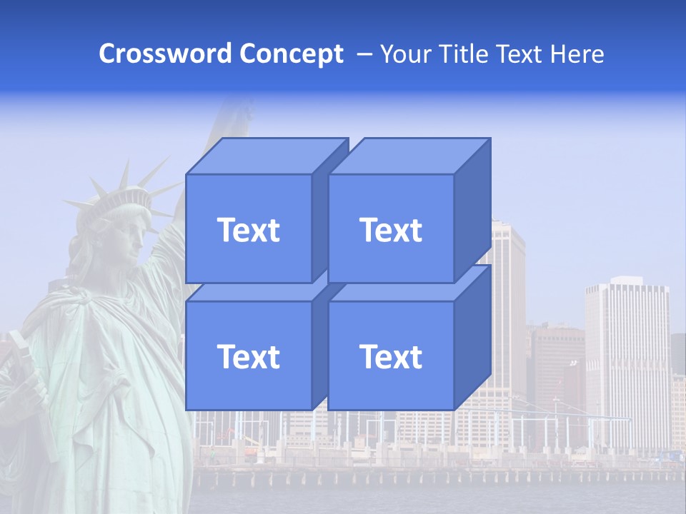 Waterfront Lower Freedom PowerPoint Template