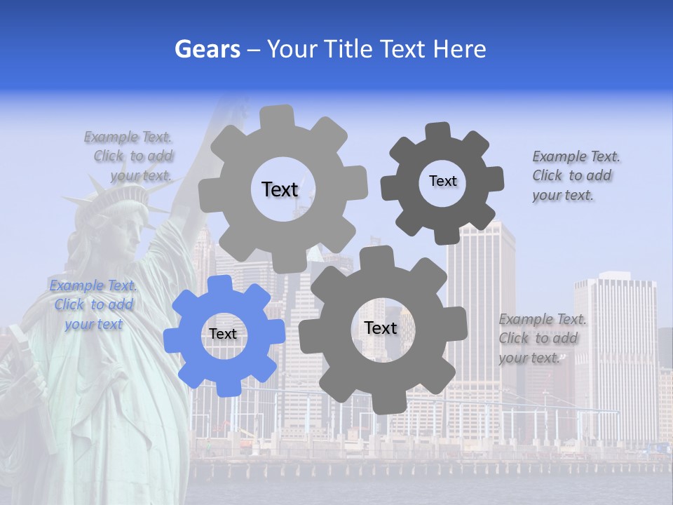 Waterfront Lower Freedom PowerPoint Template