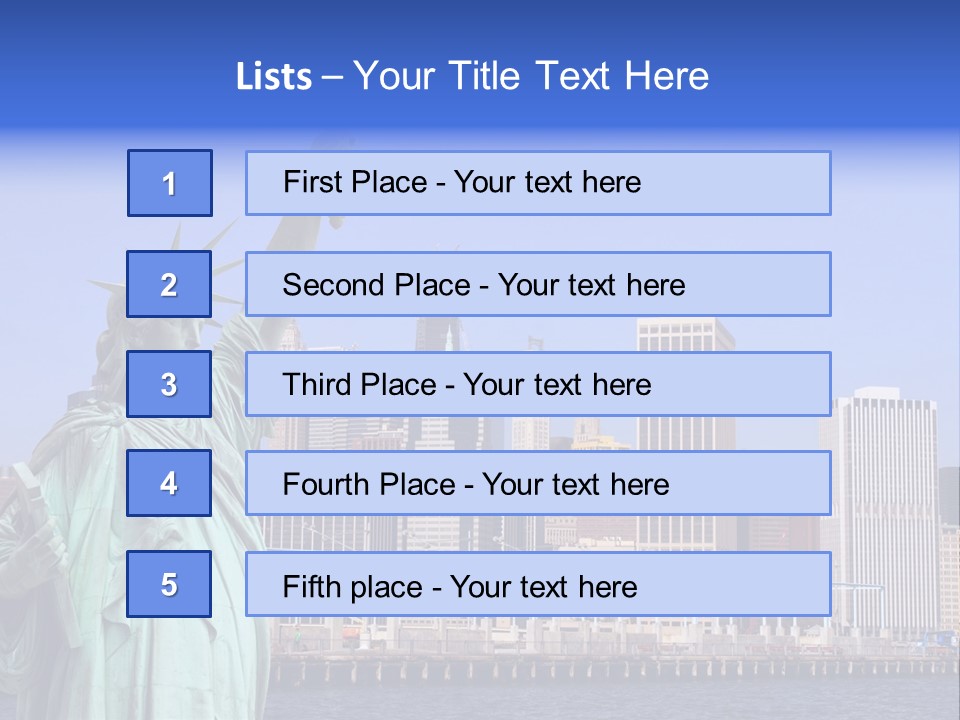 Waterfront Lower Freedom PowerPoint Template