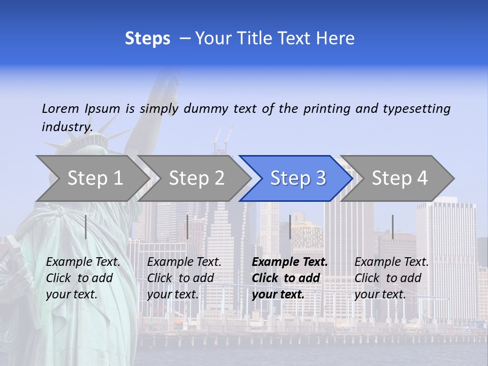 Waterfront Lower Freedom PowerPoint Template