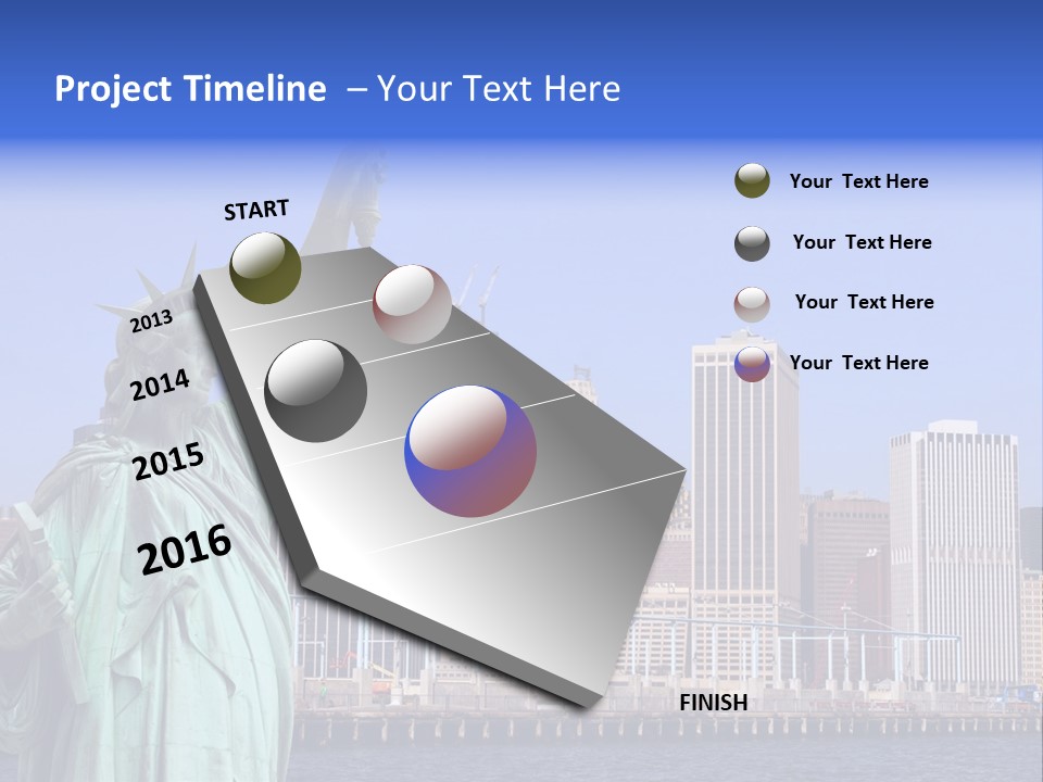 Waterfront Lower Freedom PowerPoint Template