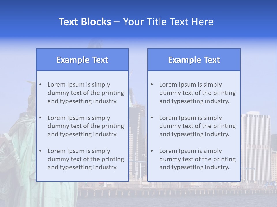 Waterfront Lower Freedom PowerPoint Template