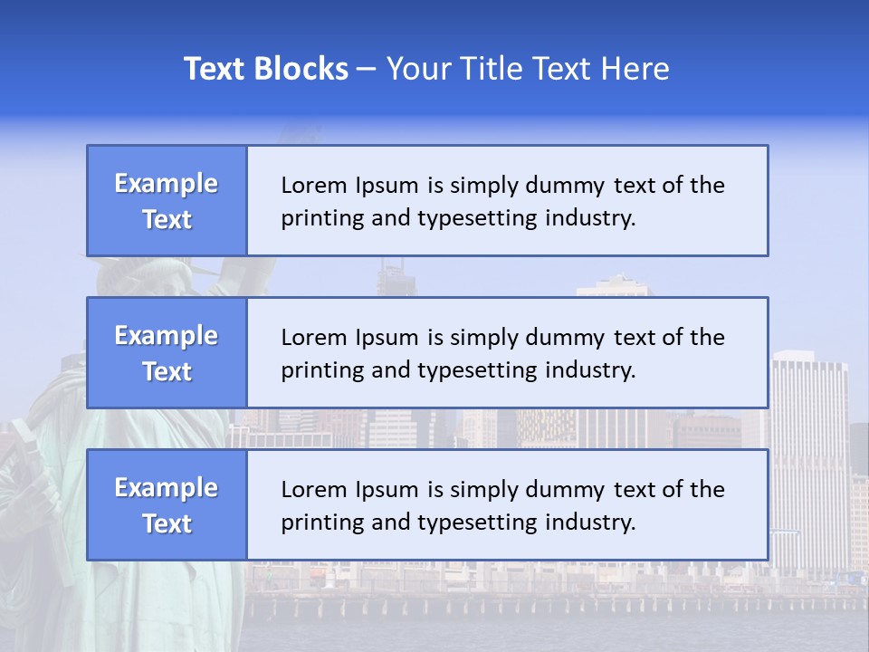 Waterfront Lower Freedom PowerPoint Template