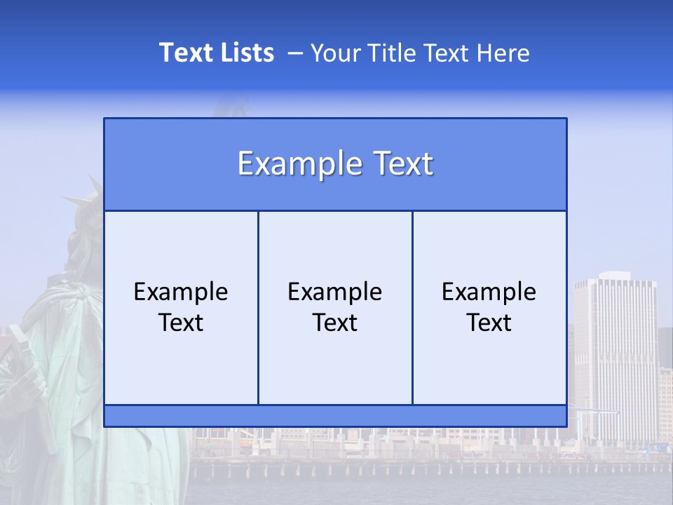 Waterfront Lower Freedom PowerPoint Template