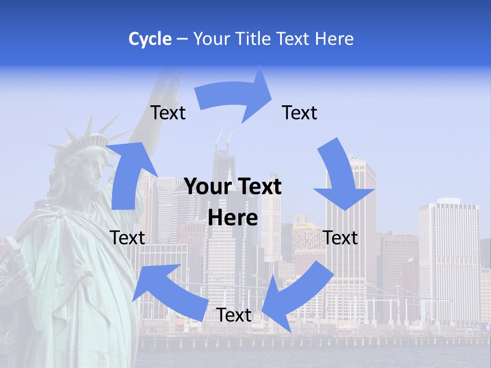 Waterfront Lower Freedom PowerPoint Template