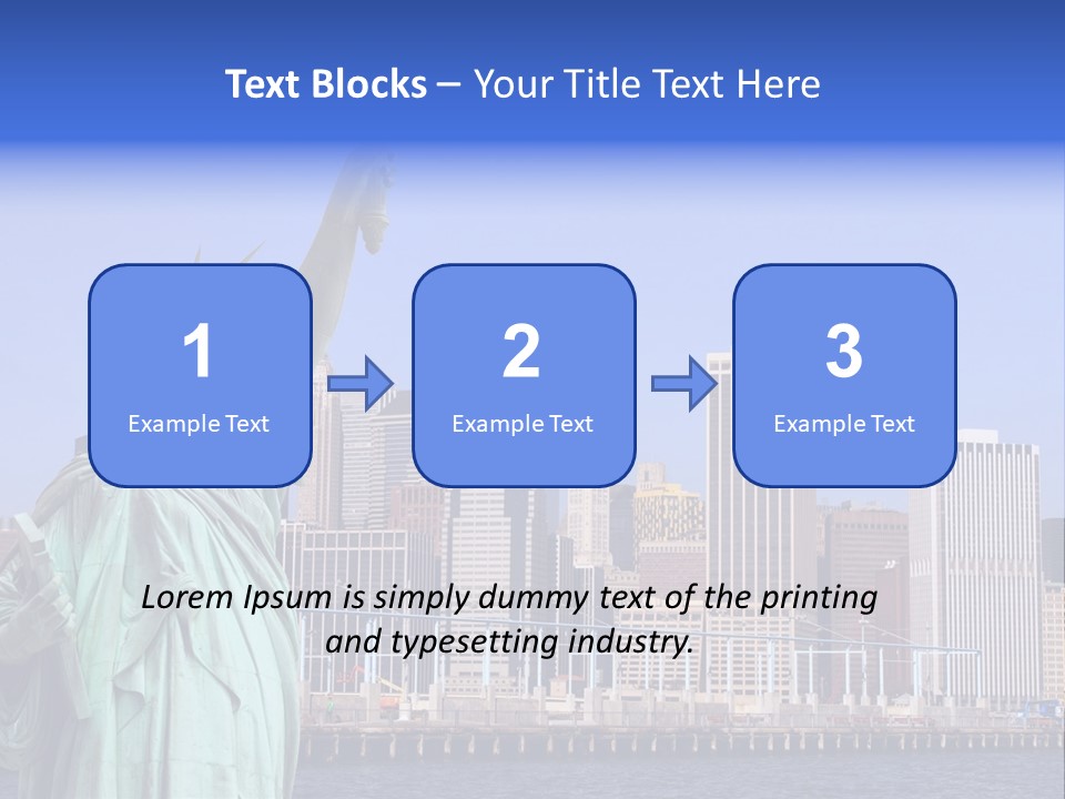 Waterfront Lower Freedom PowerPoint Template
