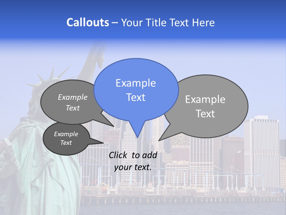 Waterfront Lower Freedom PowerPoint Template