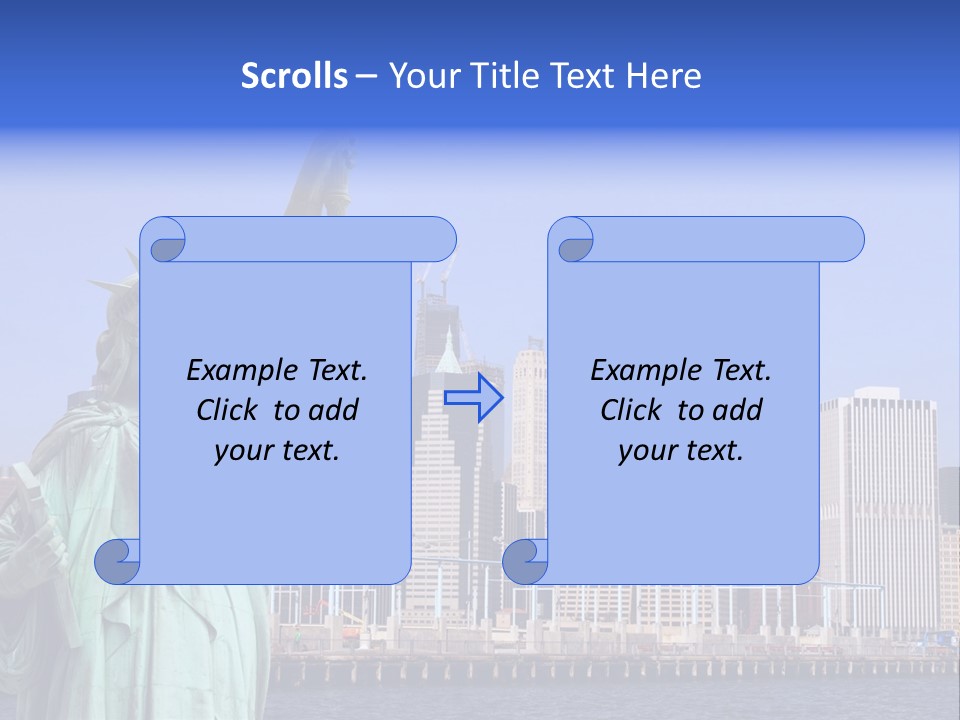 Waterfront Lower Freedom PowerPoint Template