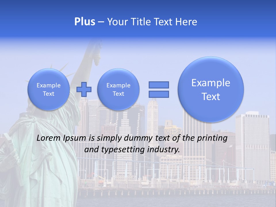Waterfront Lower Freedom PowerPoint Template