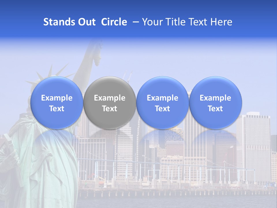 Waterfront Lower Freedom PowerPoint Template