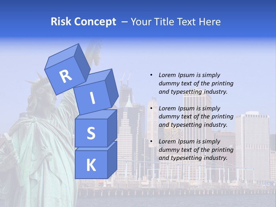 Waterfront Lower Freedom PowerPoint Template