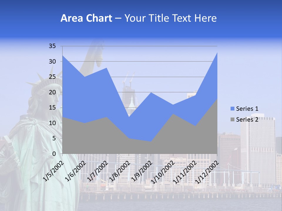 Waterfront Lower Freedom PowerPoint Template