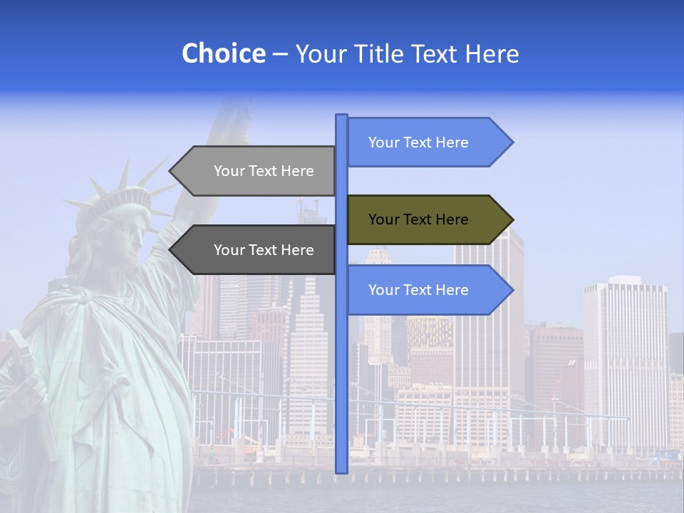 Waterfront Lower Freedom PowerPoint Template