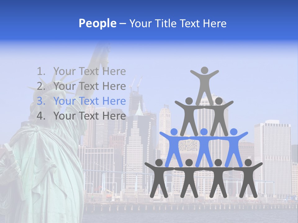 Waterfront Lower Freedom PowerPoint Template