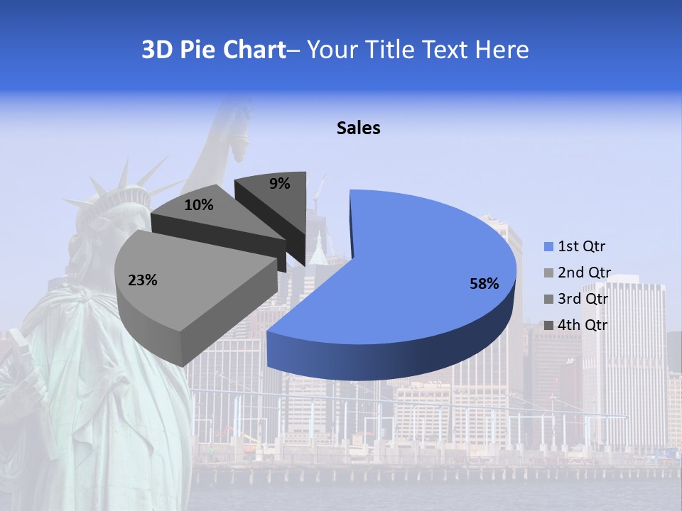 Waterfront Lower Freedom PowerPoint Template