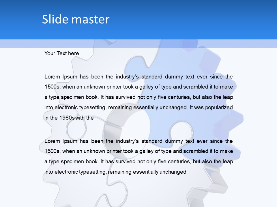 Tech Development Figure PowerPoint Template
