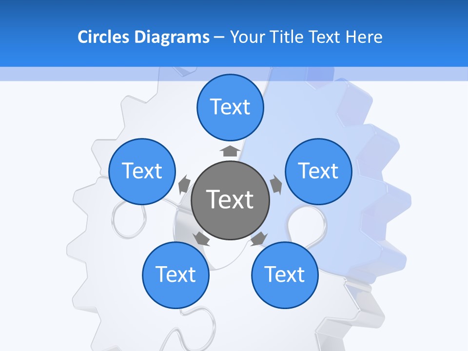 Tech Development Figure PowerPoint Template