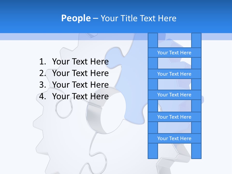 Tech Development Figure PowerPoint Template