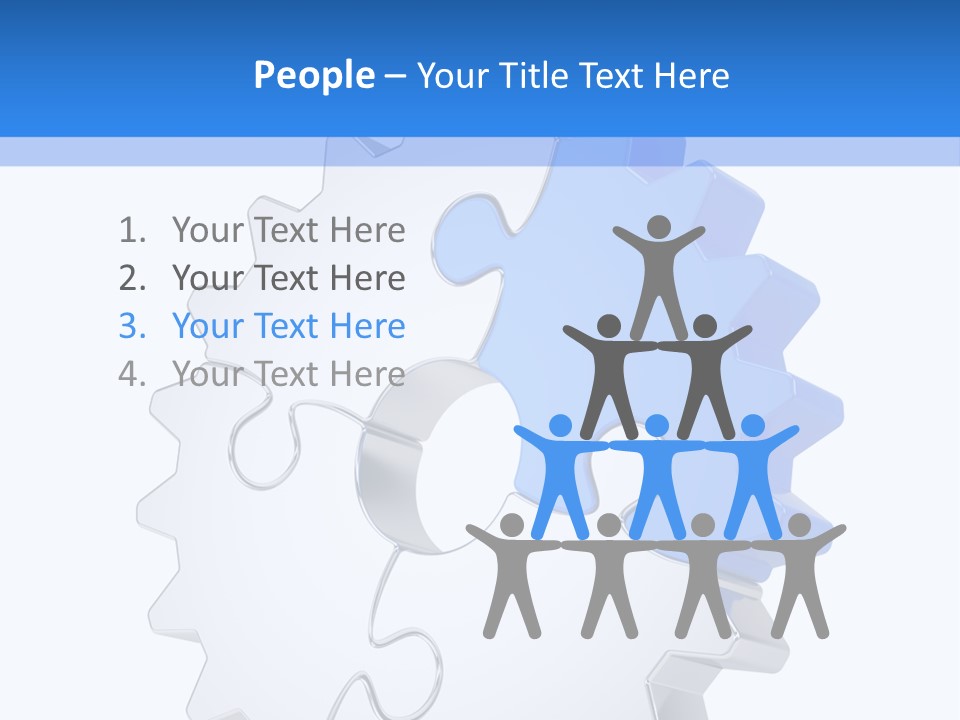 Tech Development Figure PowerPoint Template