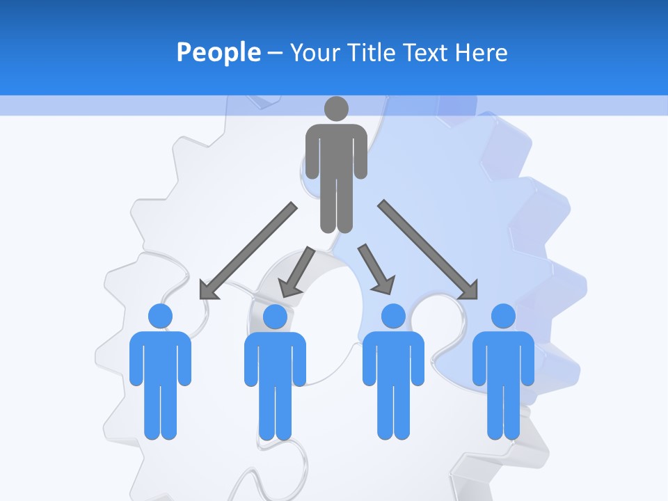 Tech Development Figure PowerPoint Template