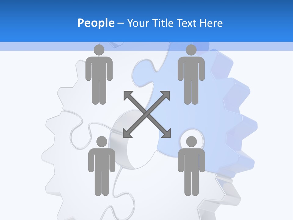 Tech Development Figure PowerPoint Template