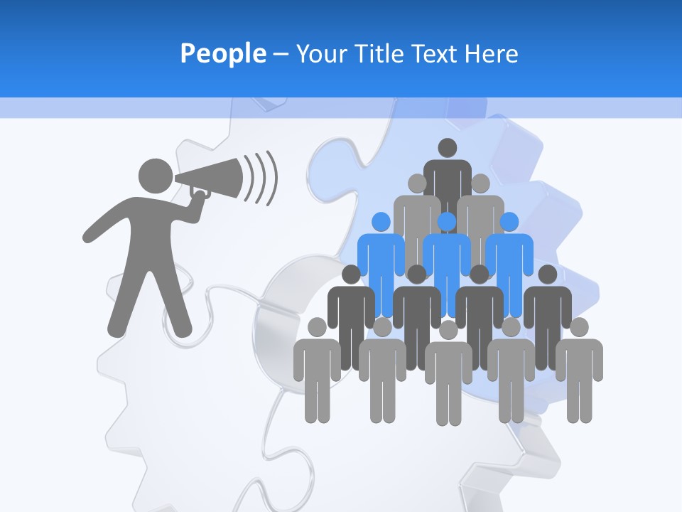 Tech Development Figure PowerPoint Template