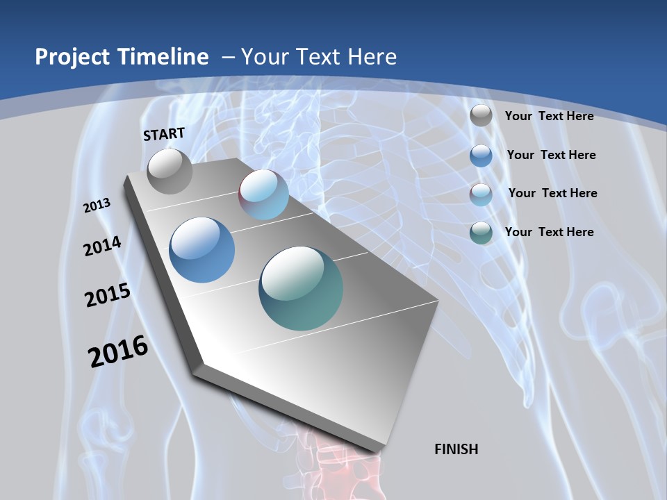 Rheumatism Lumbar Vertebrae PowerPoint Template