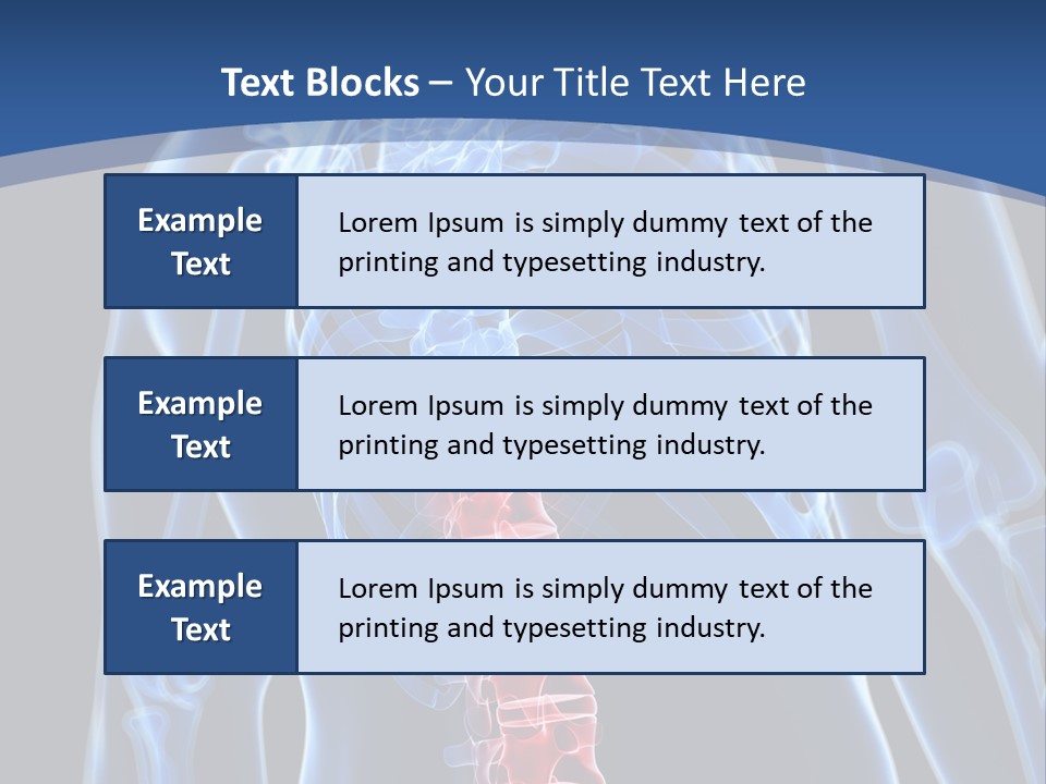 Rheumatism Lumbar Vertebrae PowerPoint Template
