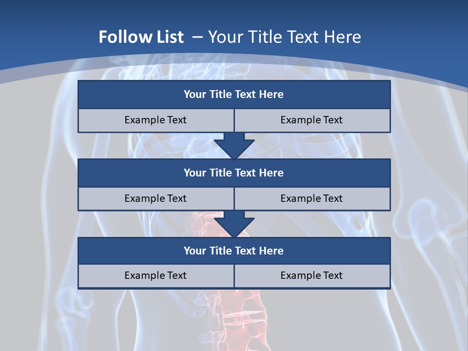 Rheumatism Lumbar Vertebrae PowerPoint Template