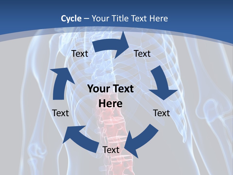 Rheumatism Lumbar Vertebrae PowerPoint Template