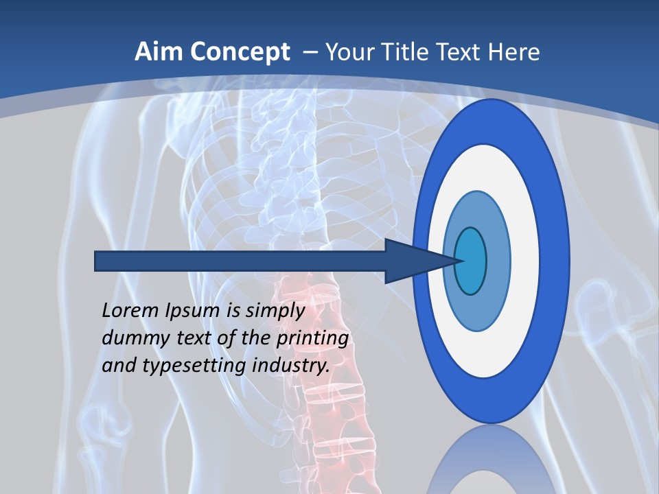 Rheumatism Lumbar Vertebrae PowerPoint Template